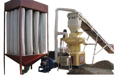 850型生物質(zhì)顆粒機(jī)流水線